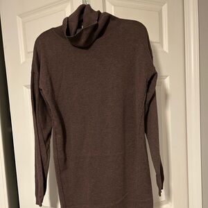 Lole Long Sleeve Turtleneck Dress in Brown